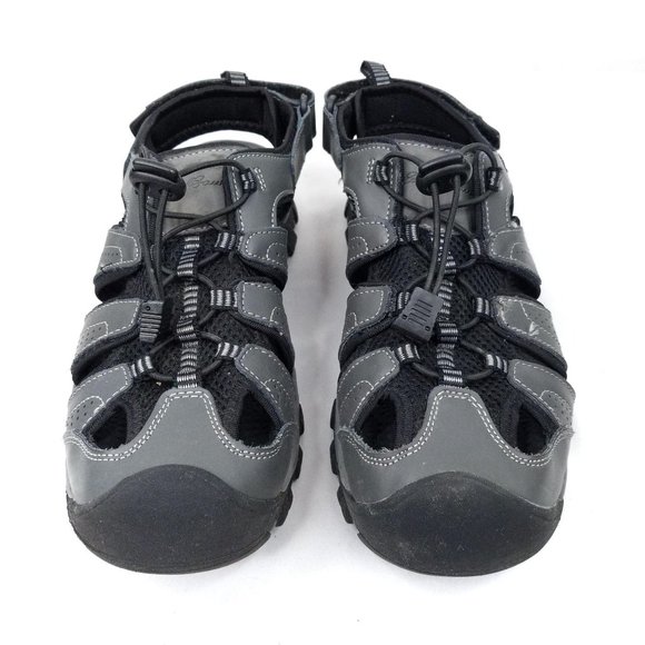 Eddie Bauer Sandals Mens 10m Leather Gray Cinch main image 9